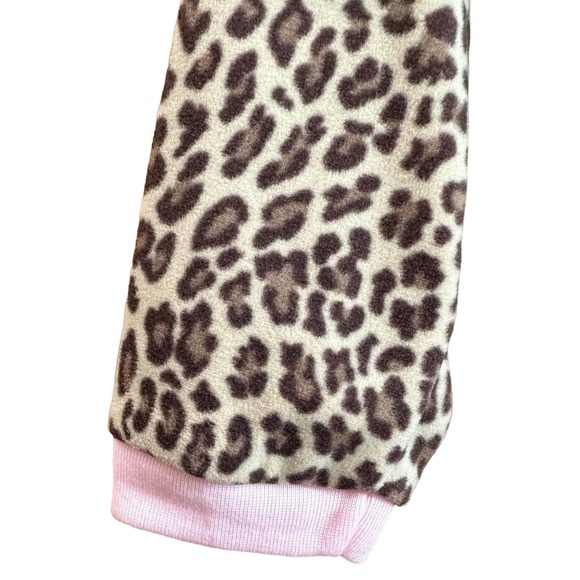 NWT, Carter One Piece Fleece Animal Print Girls Sz 4T w/Kitty Cat Feet - Picture 7 of 13